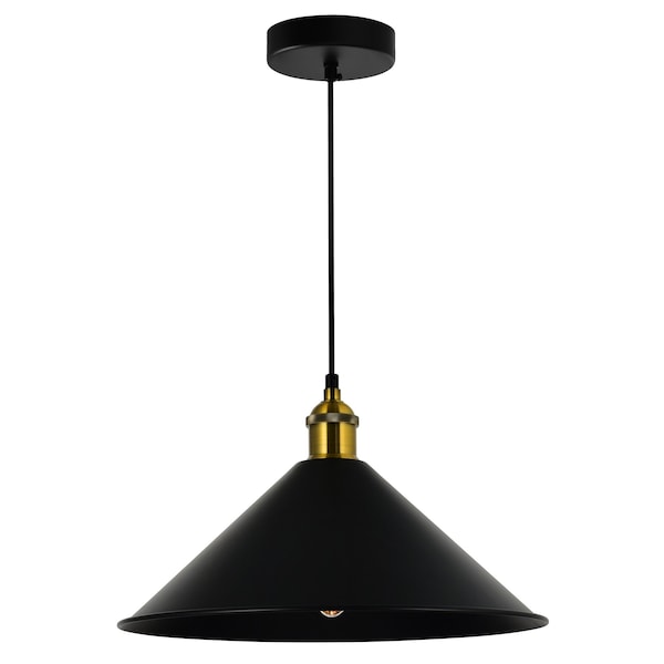 Cwi Lighting Brave 1 Light Black Mini Pendant 9605P14-1-101-B - main